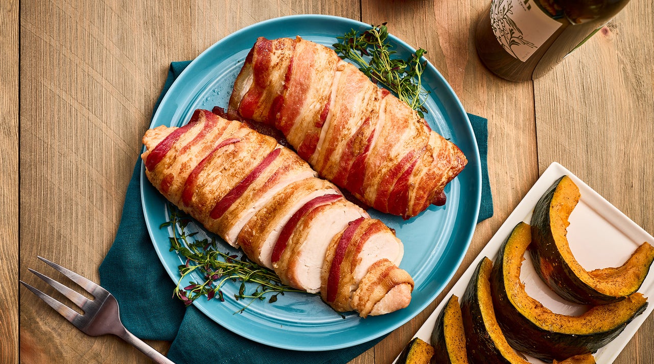 Bacon-Wrapped Turkey Breast