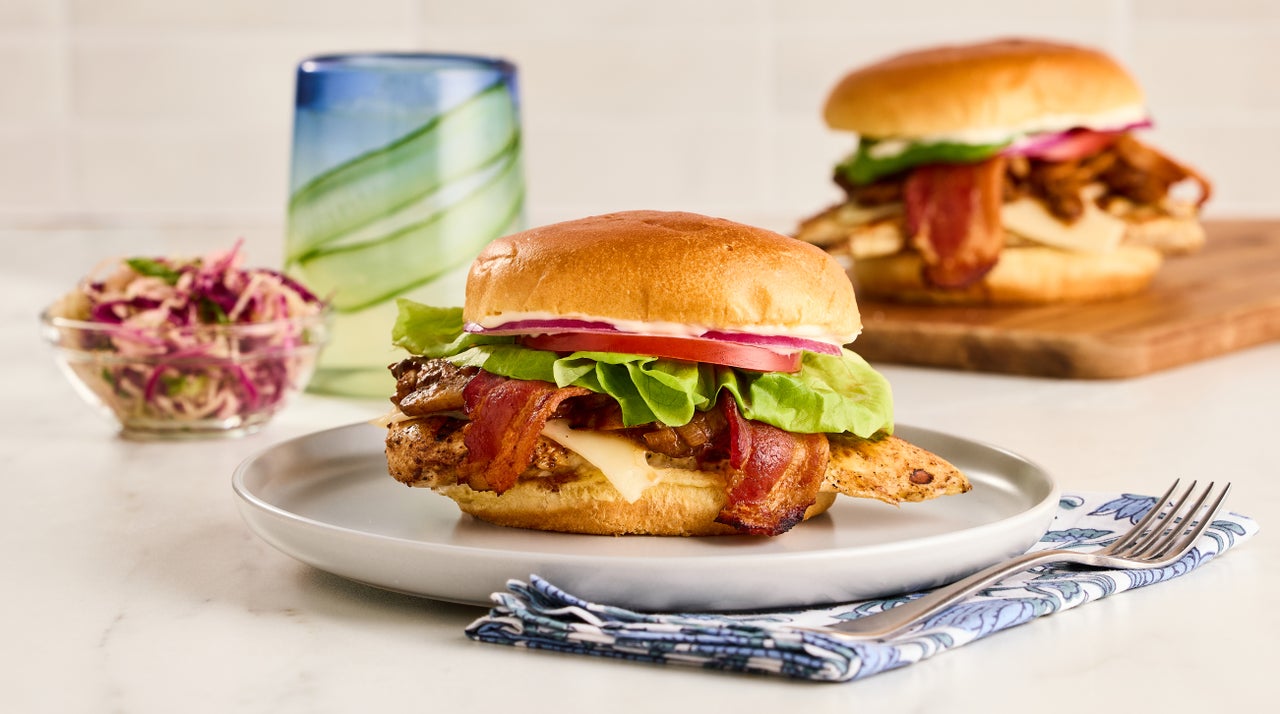 Bacon and Swiss Grilled Chicken Sandwiches