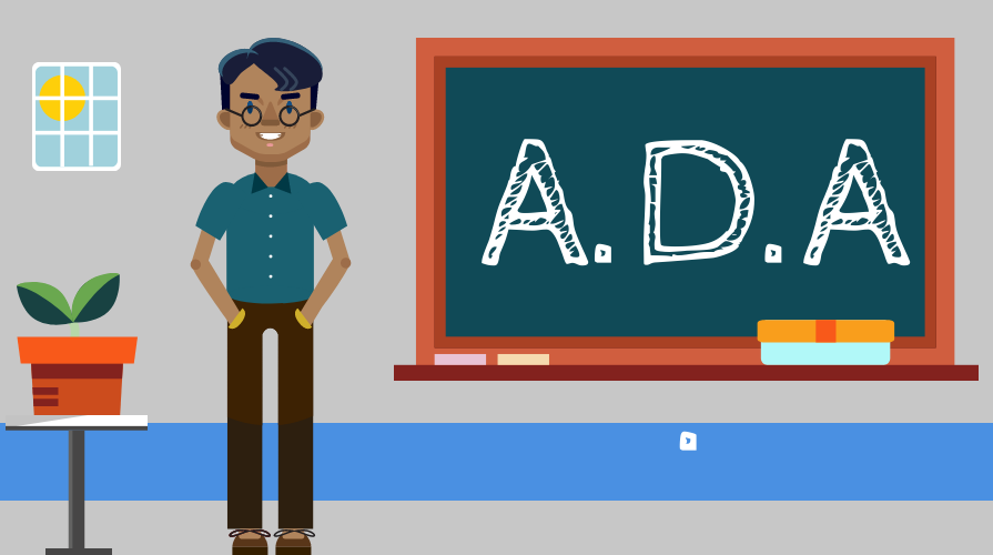illustration of ADA on chalkboard