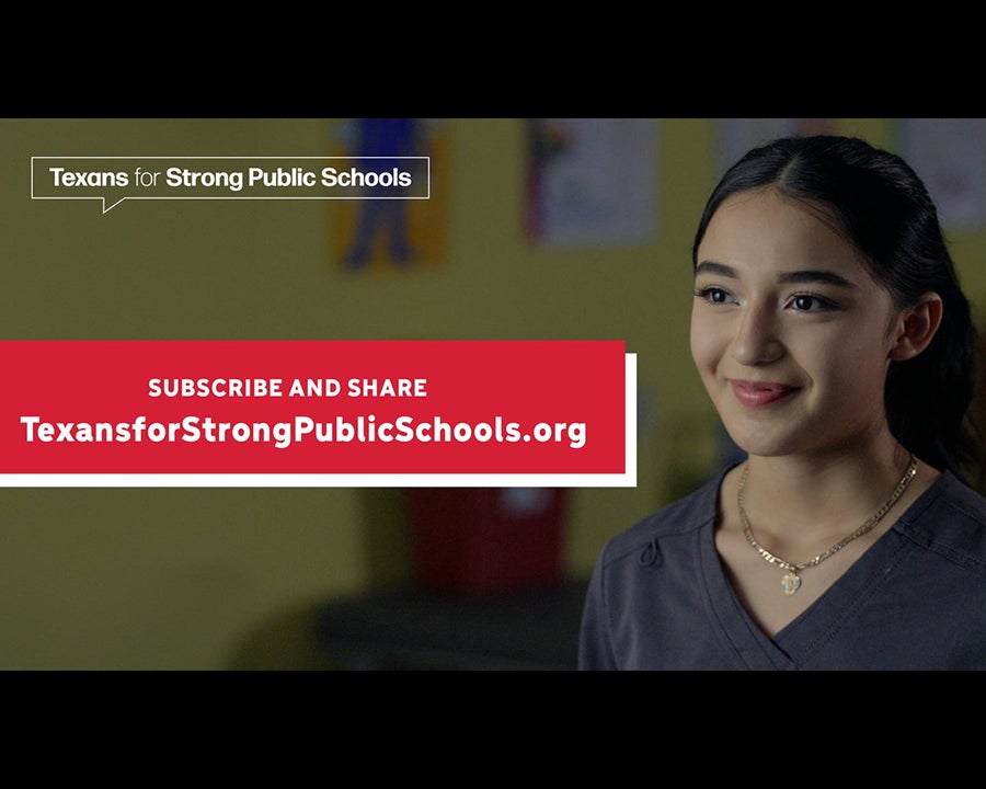 photo of a young girl smiling and banner text that says 