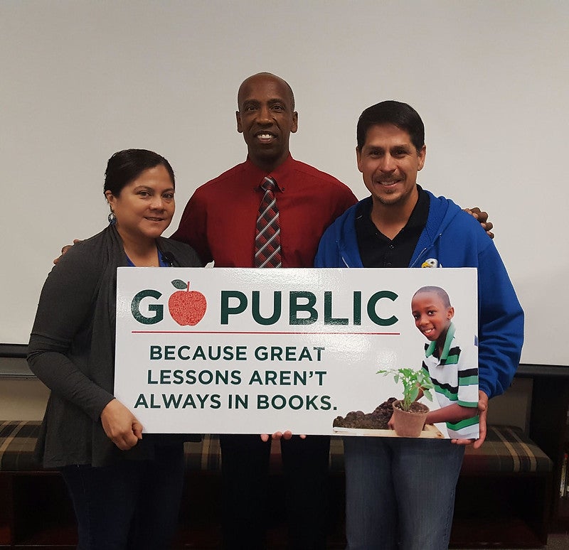 photo of Bobby Blount and participants in the Go Public campaign