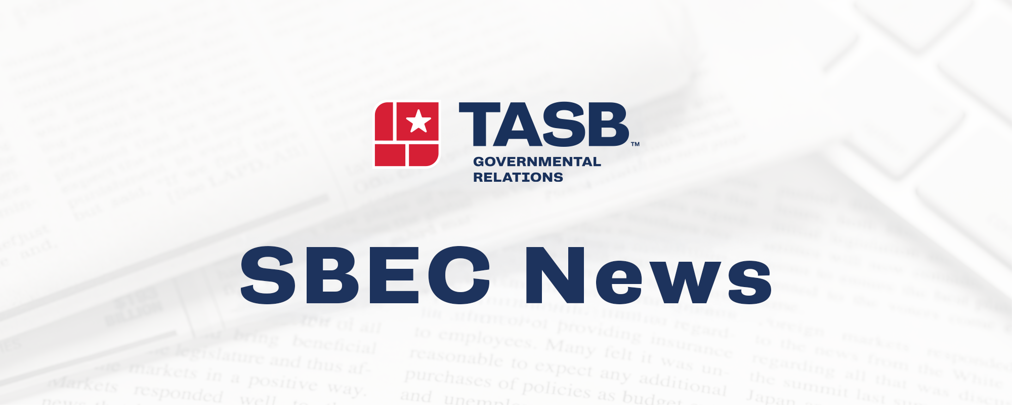 Governmental Relations SBEC News