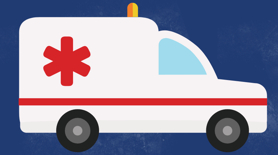 Illustration of ambulance.