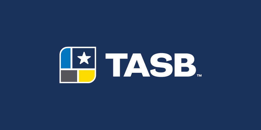TASB logo on a navy background