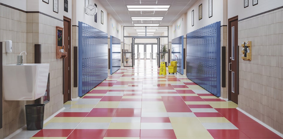 School hallway