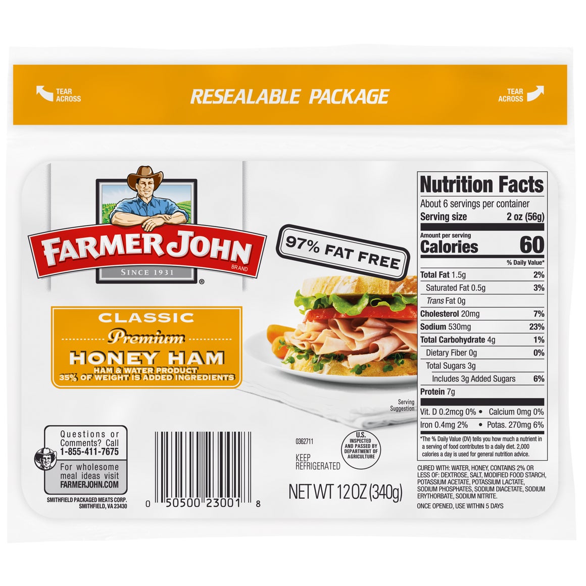 Premium Honey Ham 12oz.