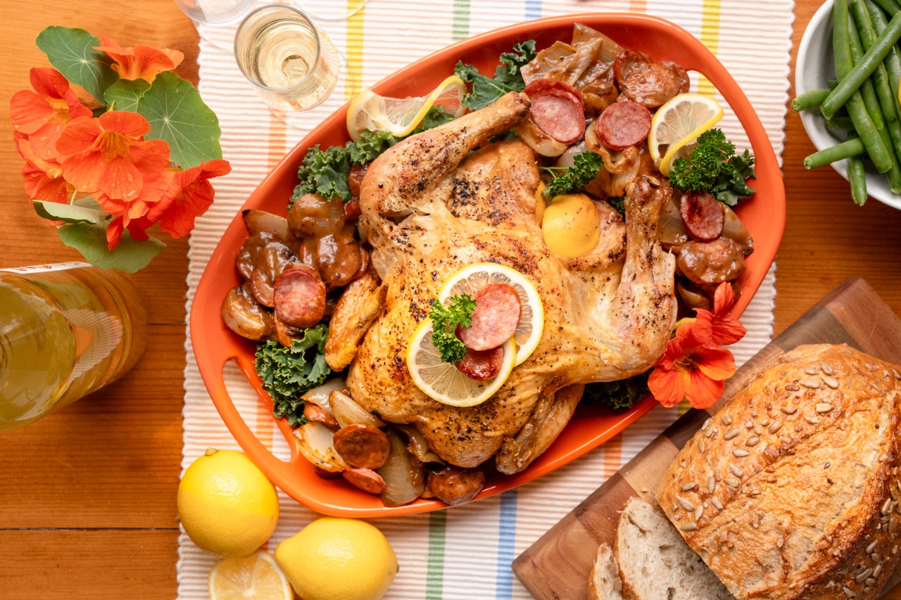 Roasted Chicken with Sausage