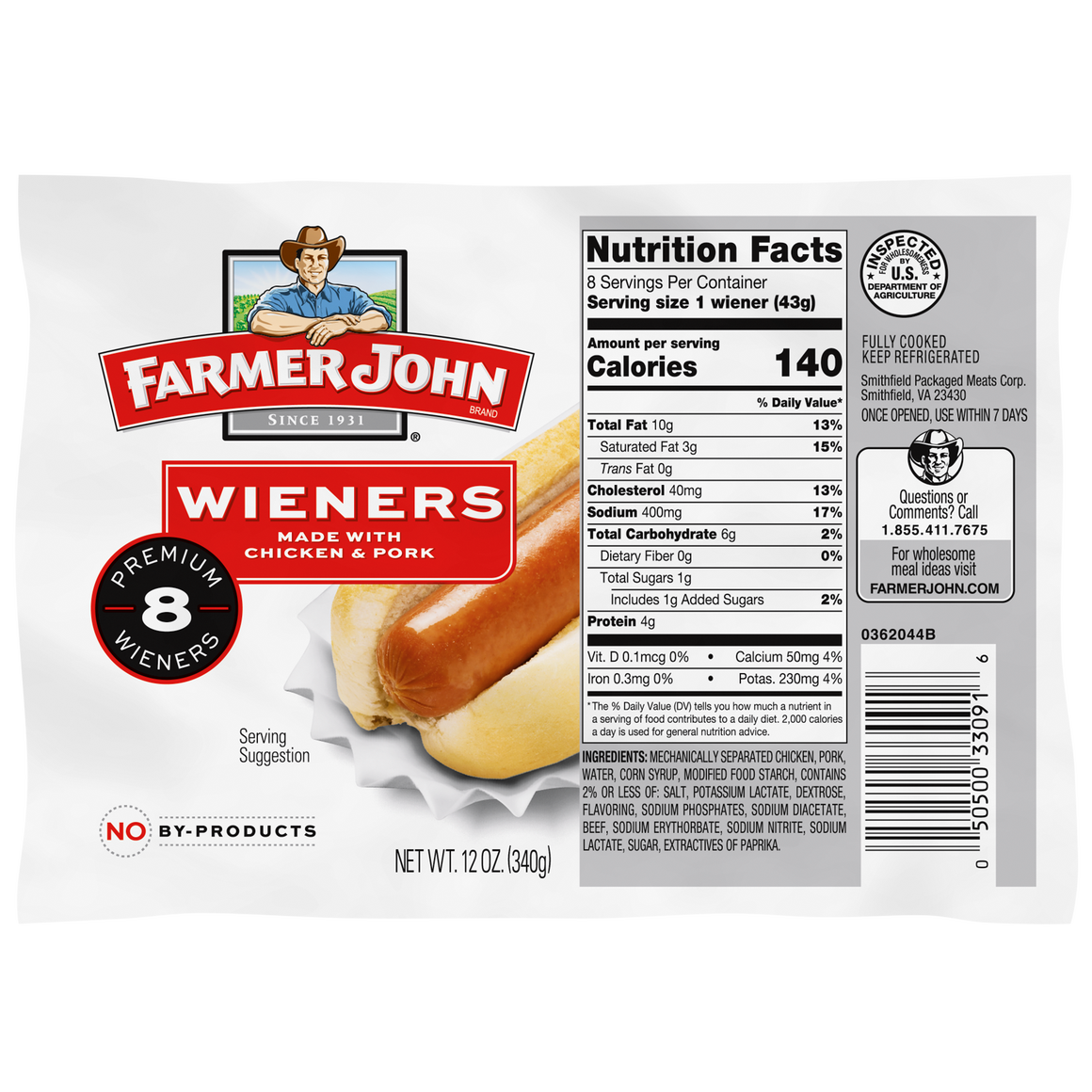 Meat Wieners 12oz.
