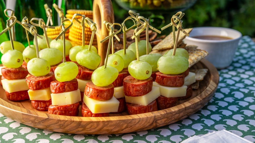 Smoked Sausage Bites with Plum Dipping Sauce