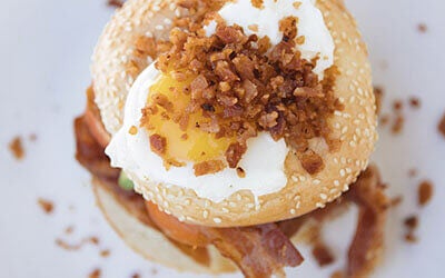 All-Natural Bacon And Egg Fulfilled Bagel