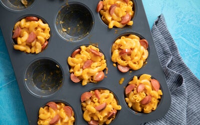 Cheesy Hot Dog Macaroni Cups