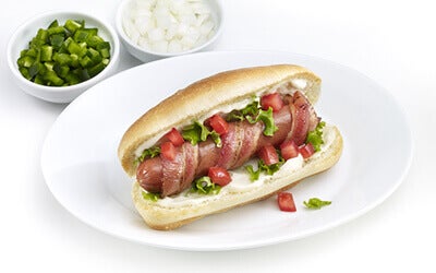 BLTD - Bacon Lettuce, Tomato Dog