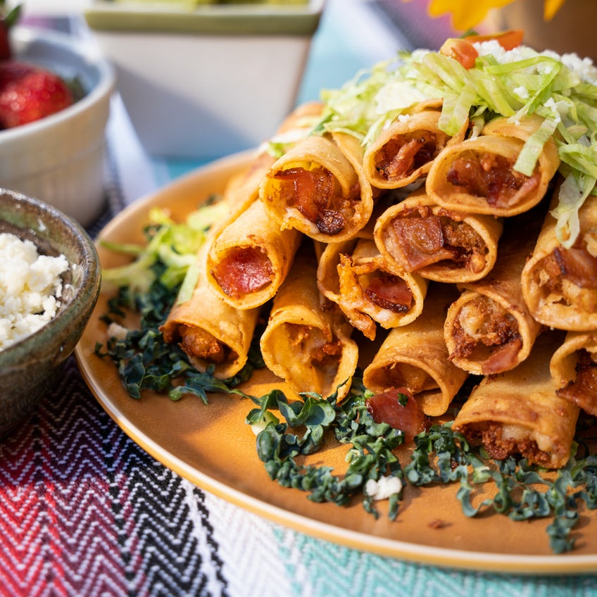 Breakfast Bacon Taquitos