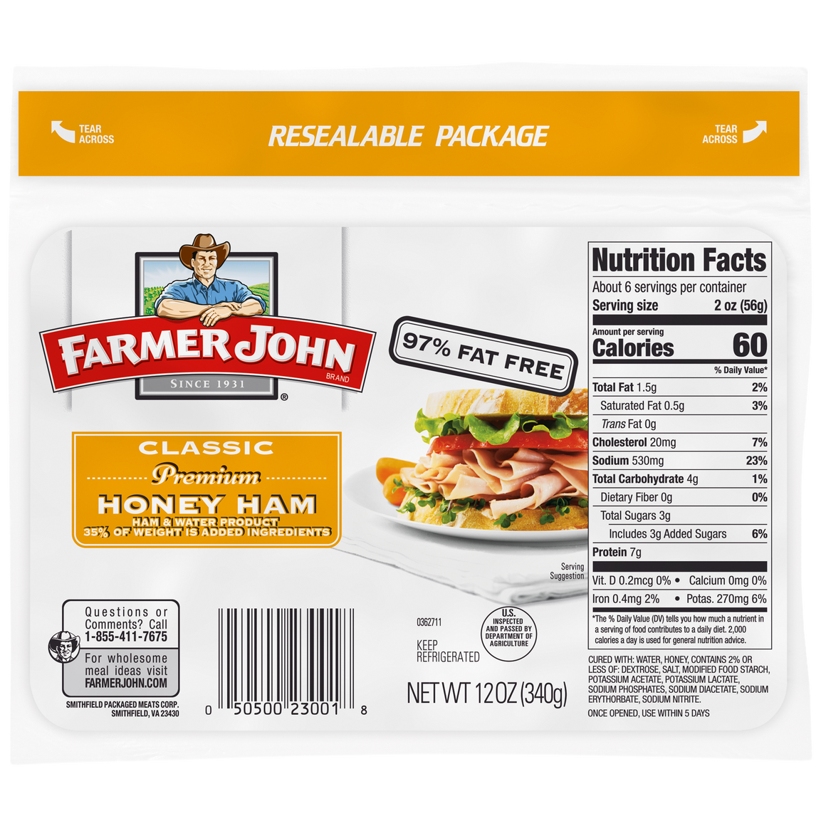 Jamón con Miel Premium 12oz.