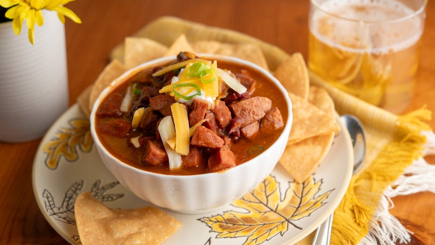 Smoked Sausage Chili 