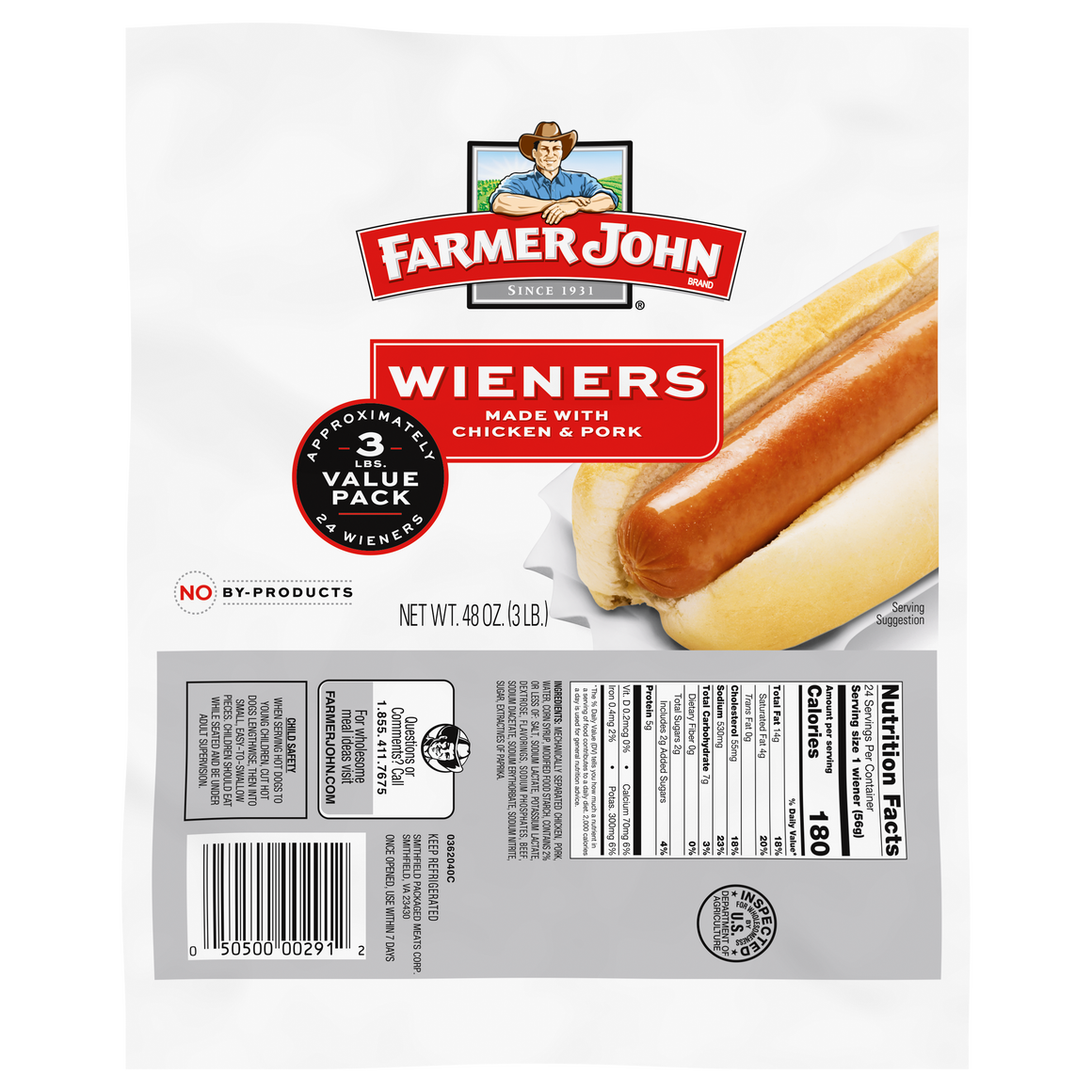 Meat Wieners 3lb.