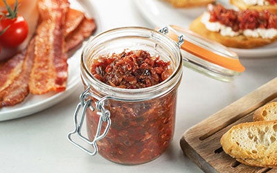 Jamón Dulce Con Tomate Y Tocino