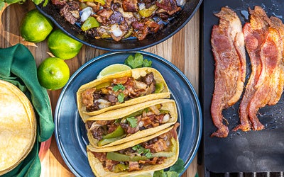 Mexican Beef Alambre with Bacon