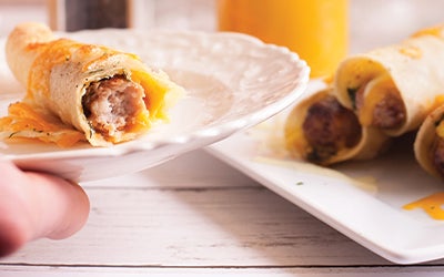 Sausage and Egg Breakfast Taquitos
