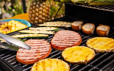 Grilled Pineapple Ham Steaks