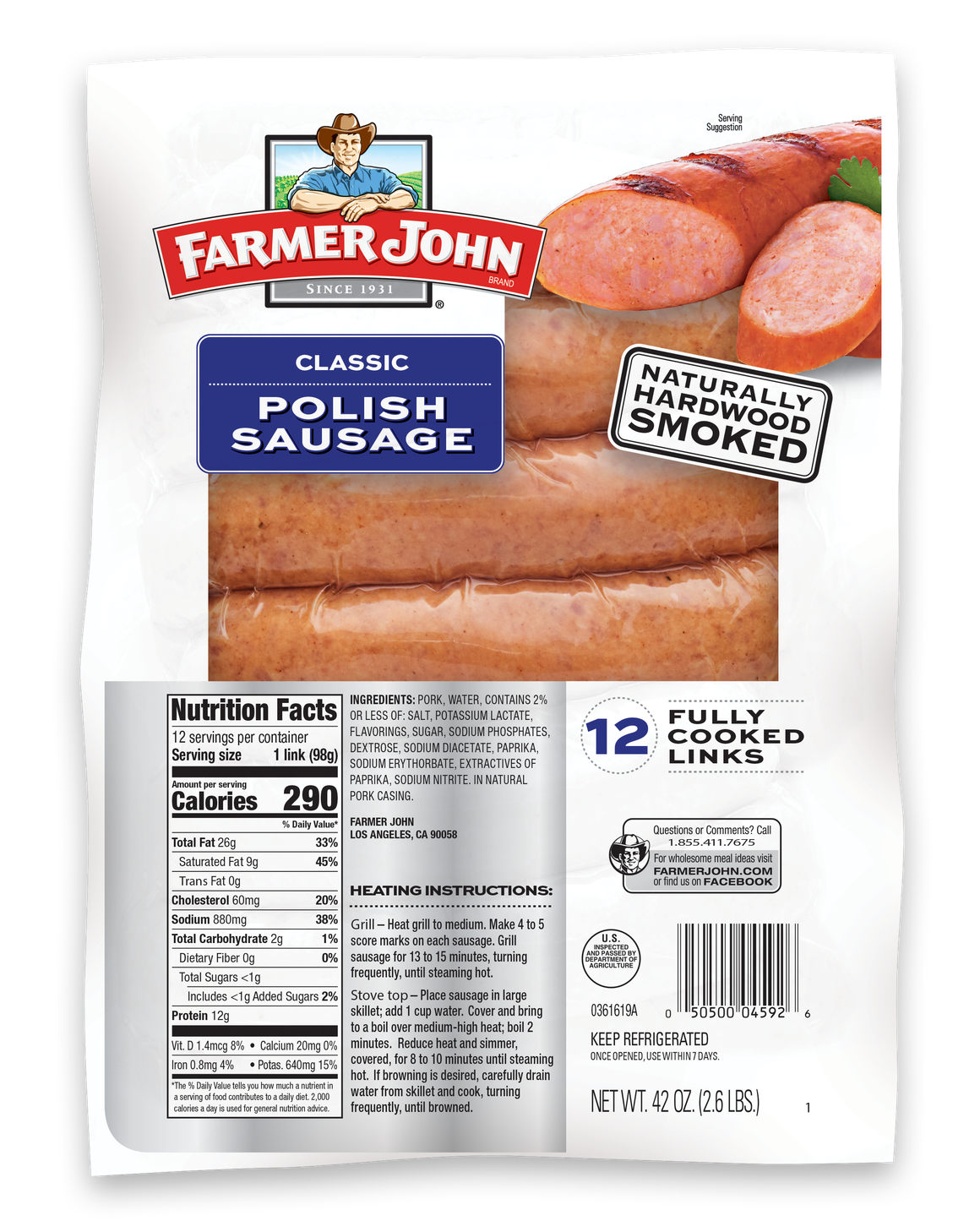 Classic Polish Sausage 42oz.