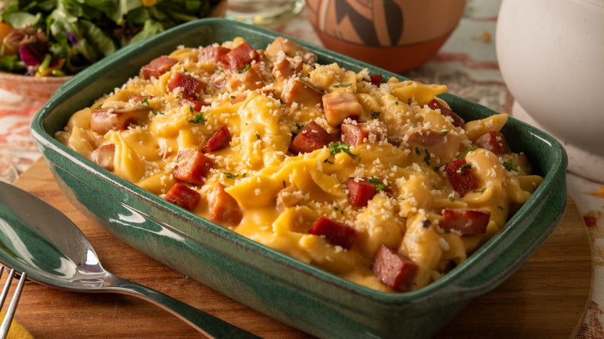 Macaroni & Cheese with Hickory Smoked Ham