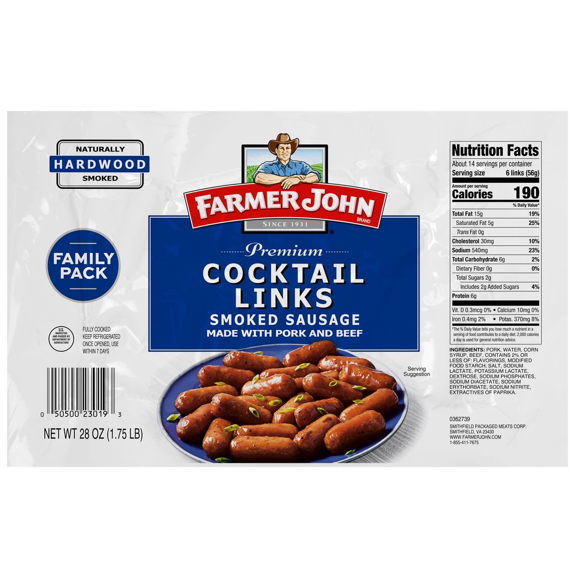 Premium Cocktail Sausages 28 oz