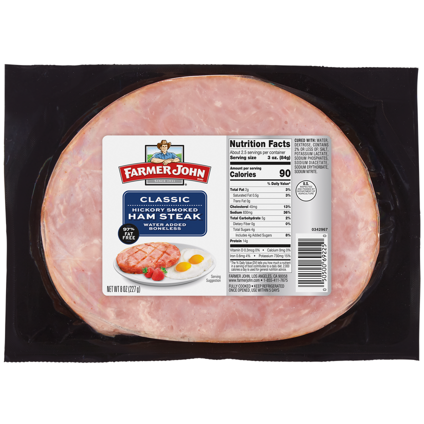 Classic Hickory Smoked Ham Steak 8oz.