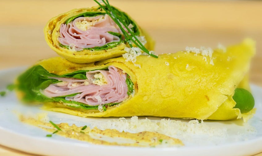 Ham & Cheese Crêpes