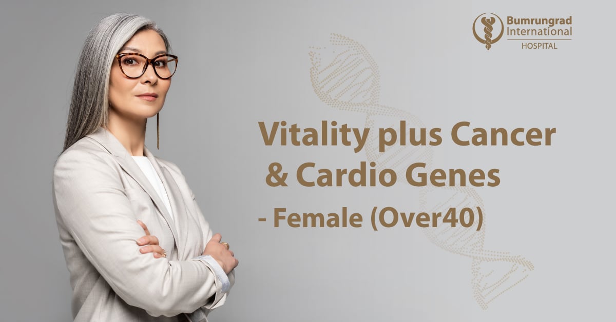 Vitality plus Cancer and Cardio Genes - Female (Over 40)