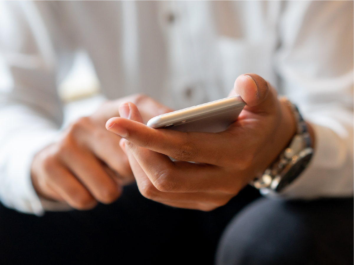 Mobile in hand