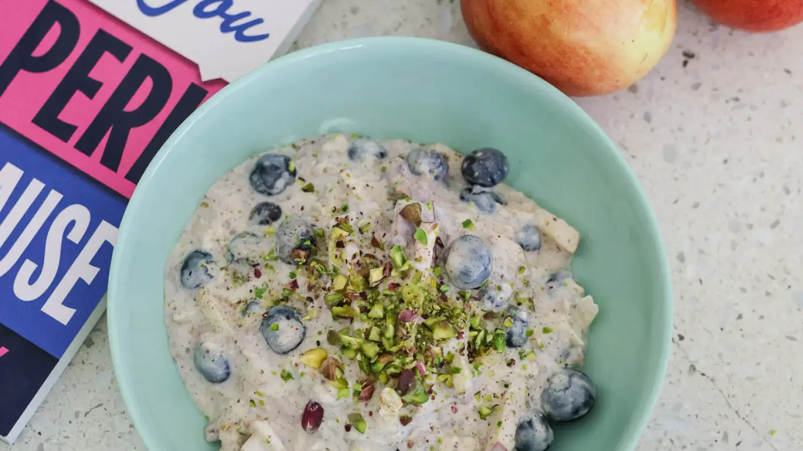 Apple and Blueberry Overnight Oats