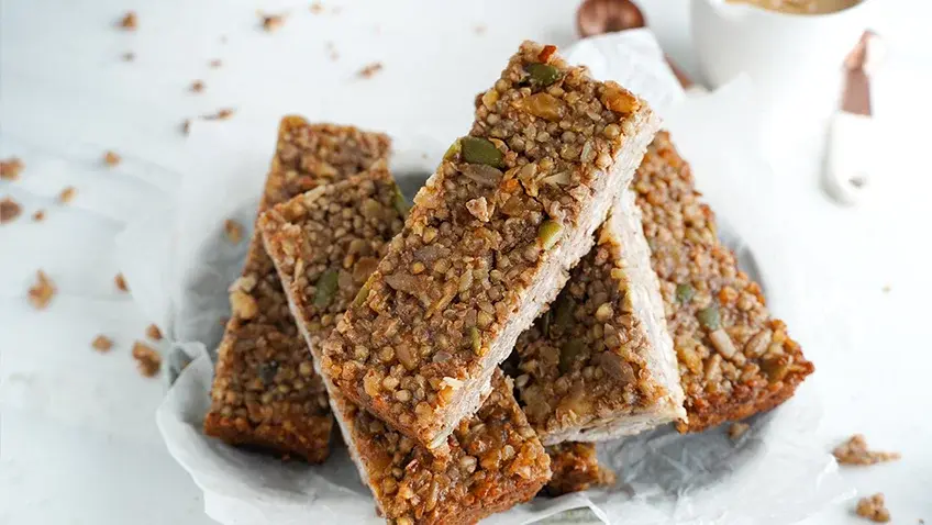 Peanut Butter and Pumpkin Seed Slice