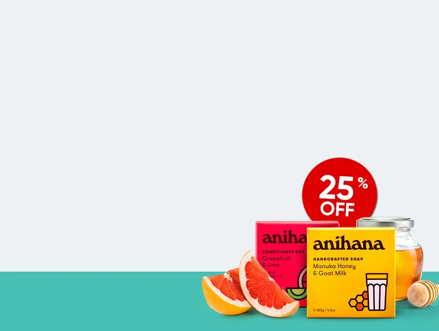 scrub up naturally with 25% off Anihana