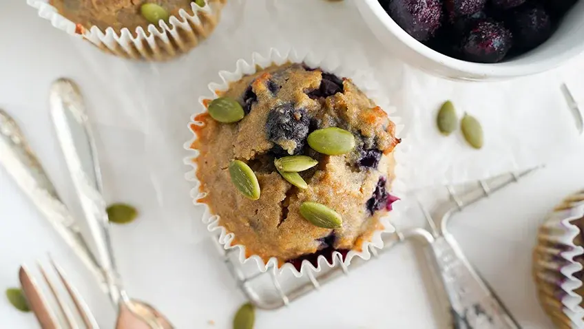 Low FODMAP Blueberry Muffins
