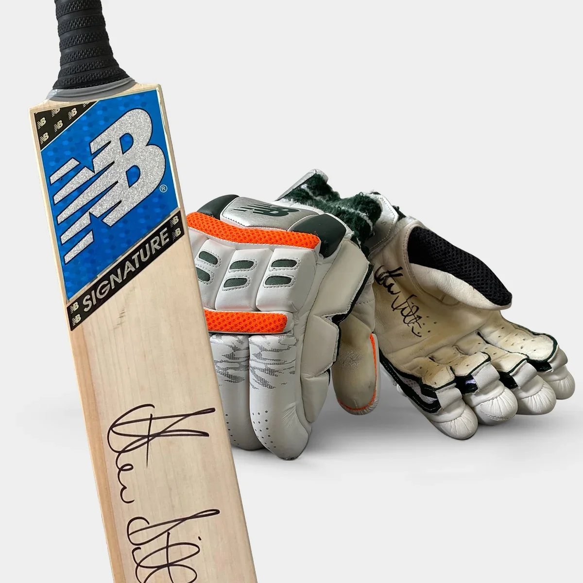 Signed cricket gear