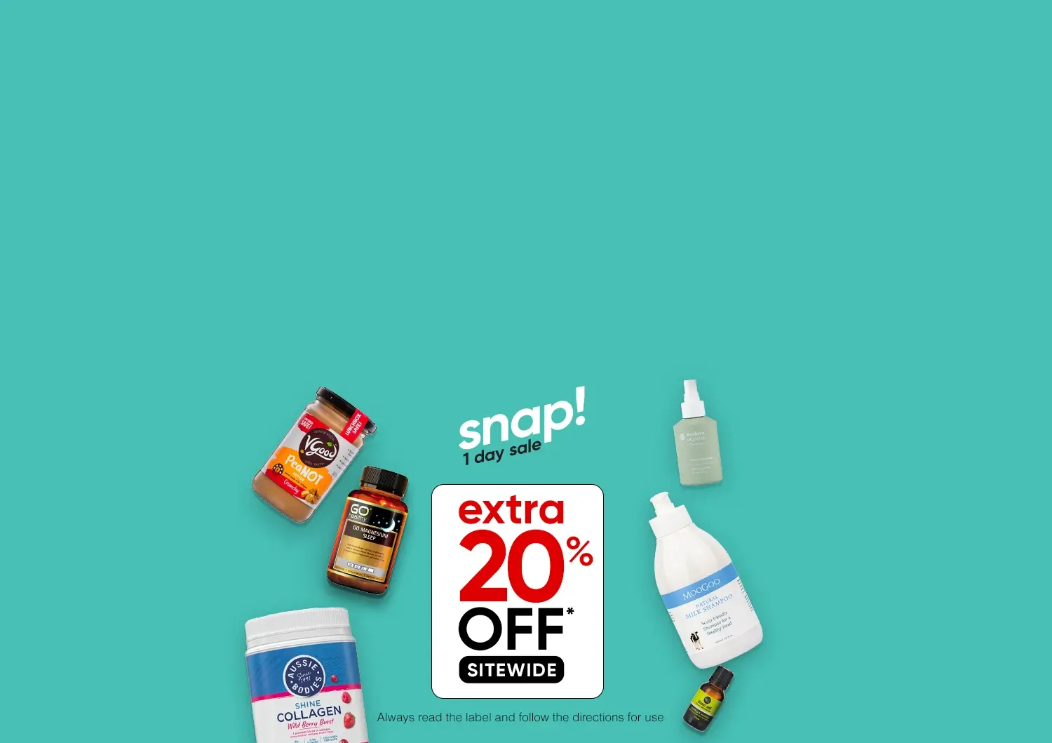 oh snap! extra 20% off!*