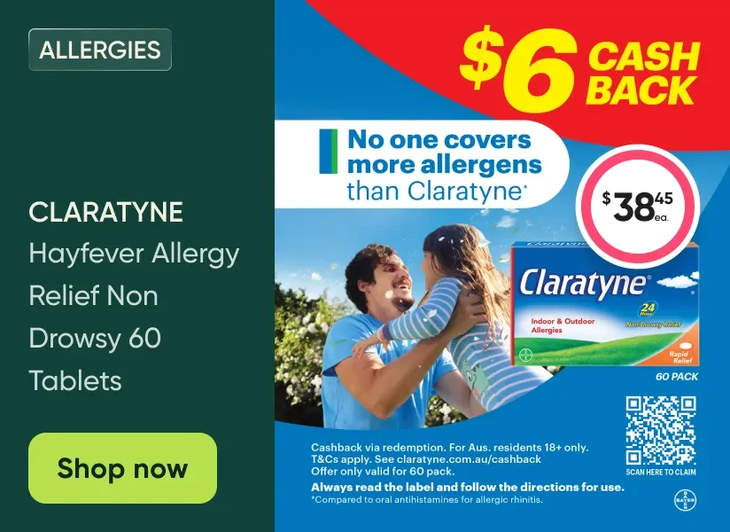 Claratyne Hayfever Allergy Relief Non Drowsy 60 Tablets - 38.45