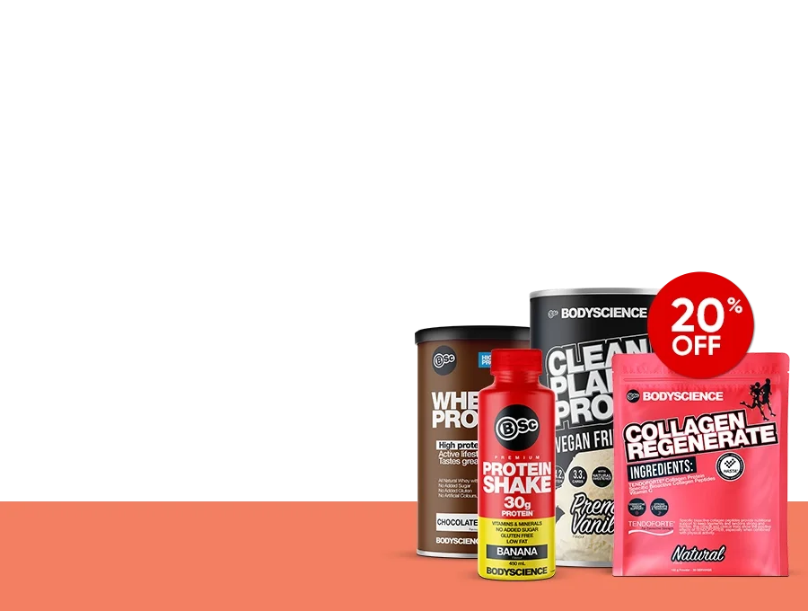 fuel your fitness goals with 20% off