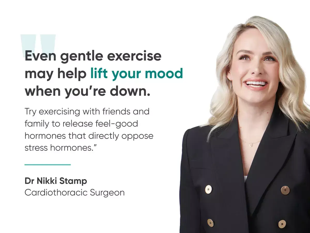 Dr Nikki Stamp Cardiothoracic surgeon exercise quote