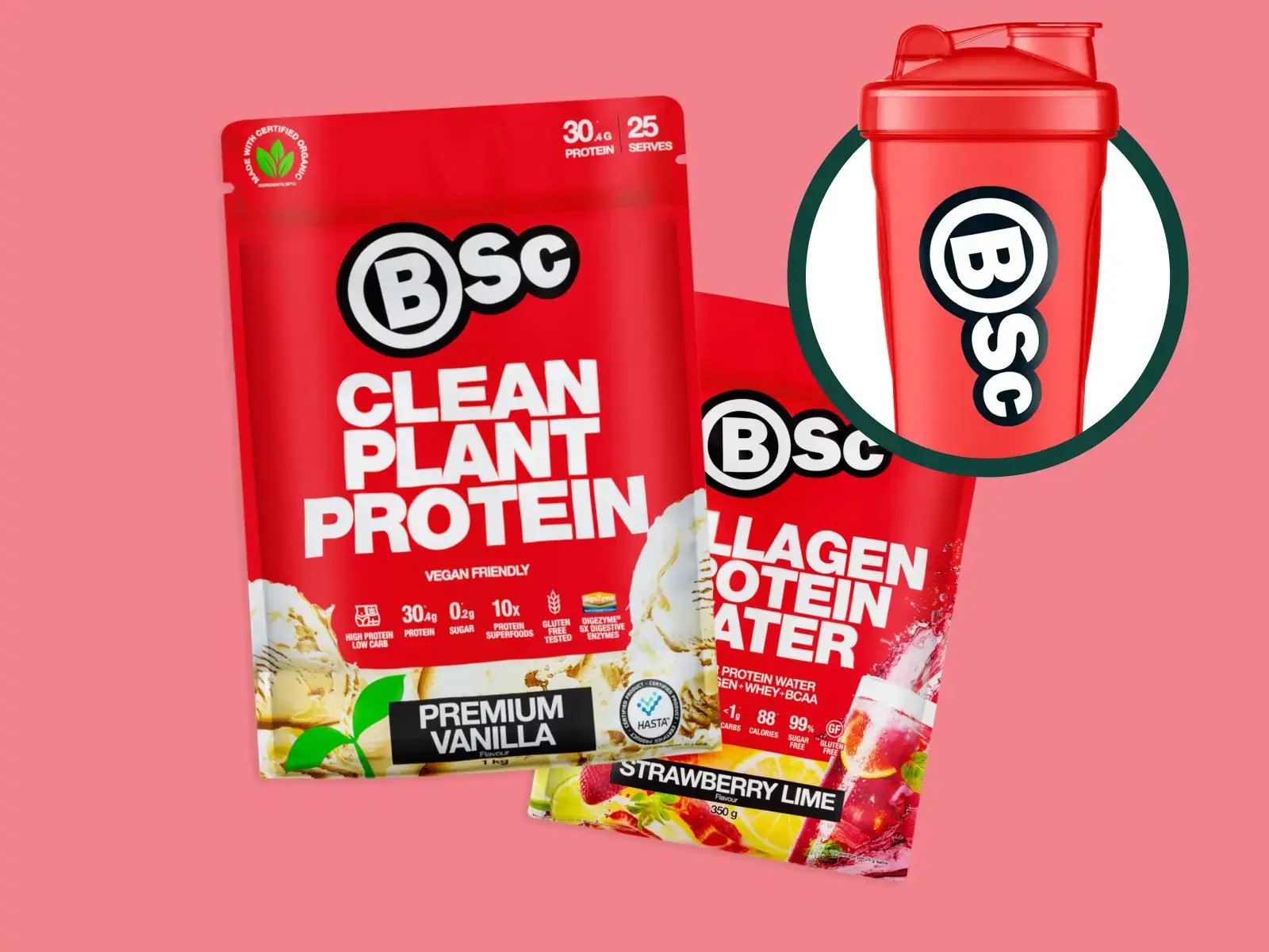 Free BSc Body Science Red Shaker 400ml