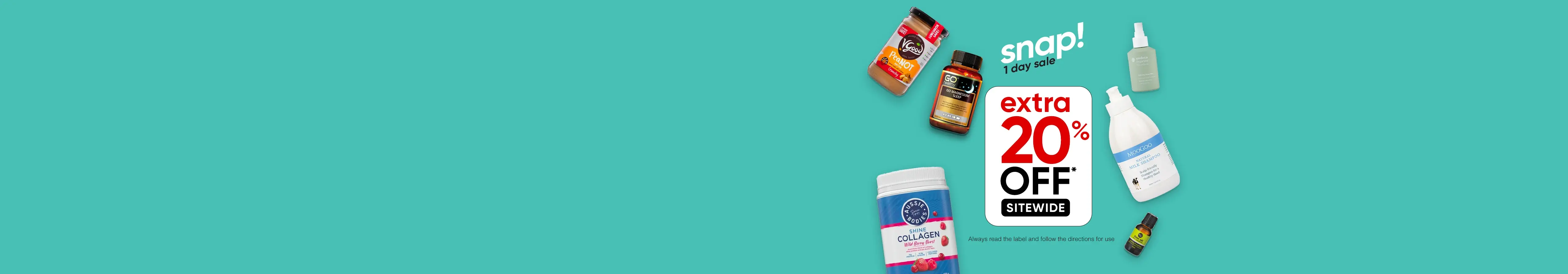 oh snap! extra 20% off!*