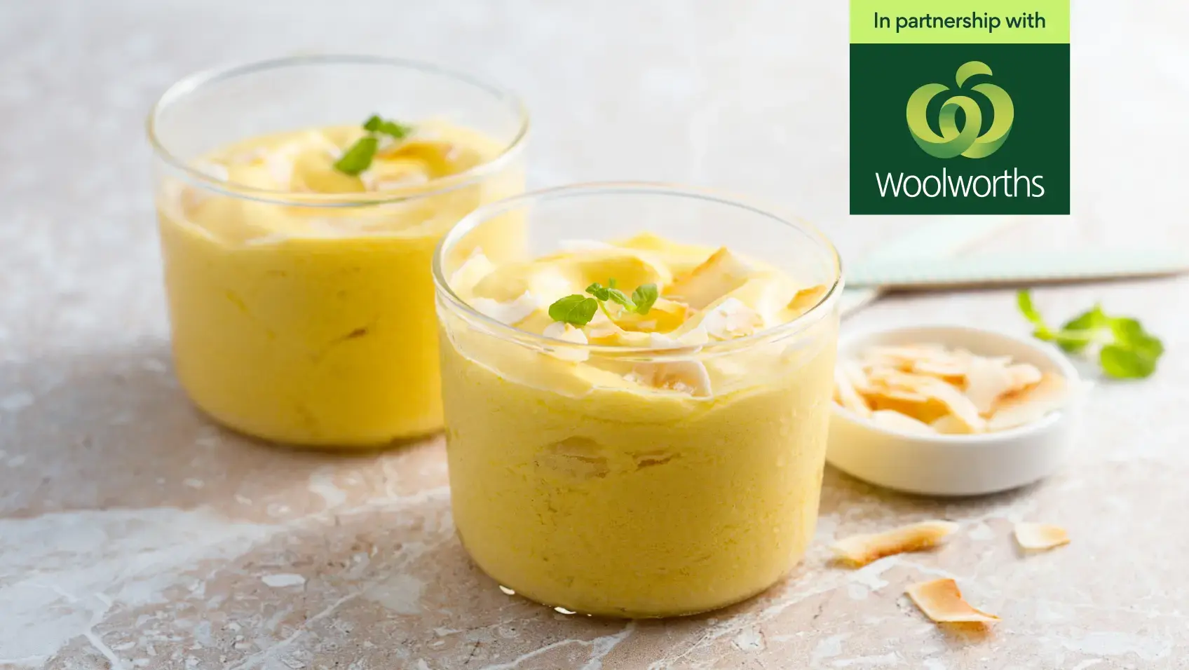 Healthy mango ice-cream