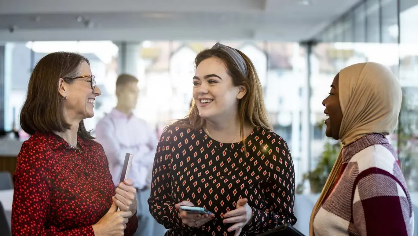 Women socialising at work