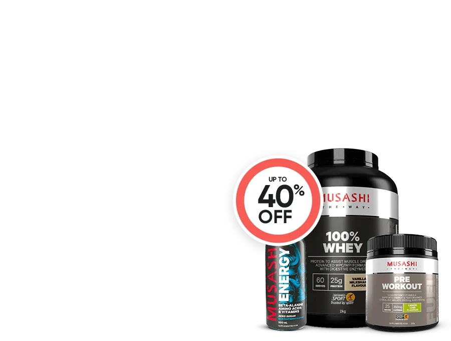 fuel your fitness goals with up to 40% off