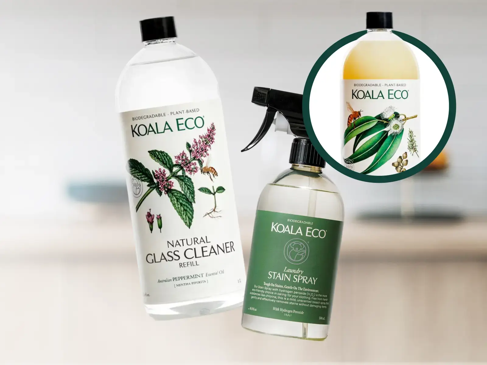 Free Koala Eco Laundry Wash Lemon Scented Eucalyptus & Rosemary 1L