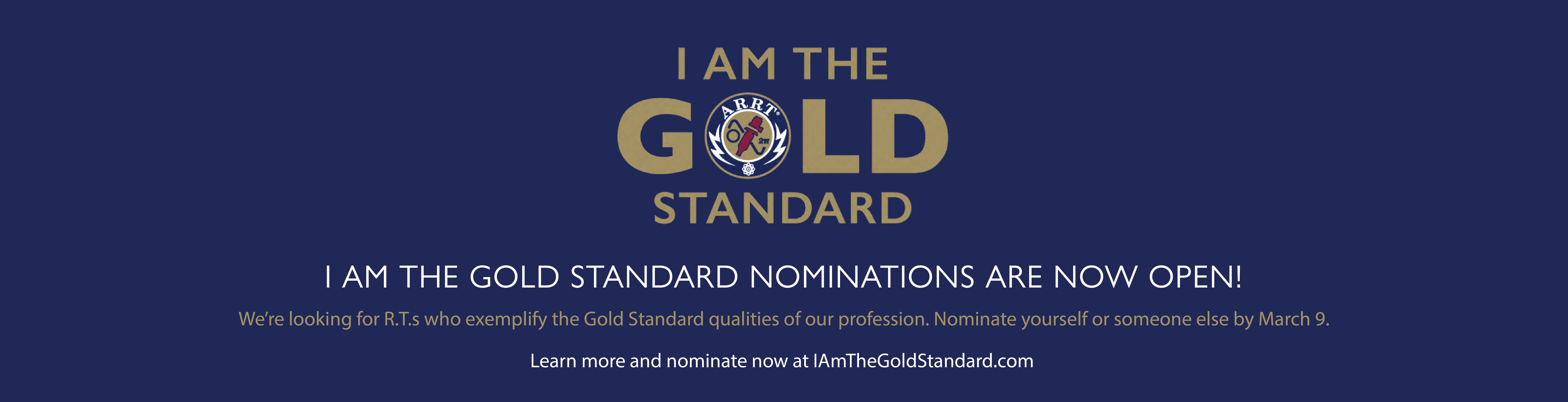 I Am The Gold Standard 2025 Banner