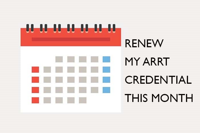 Renew My ARRT Credential This Month