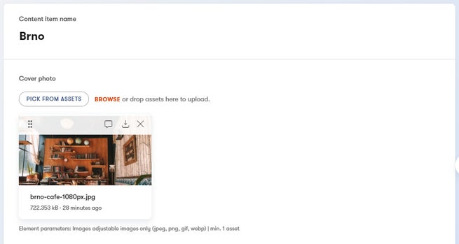 An image used in a content item.