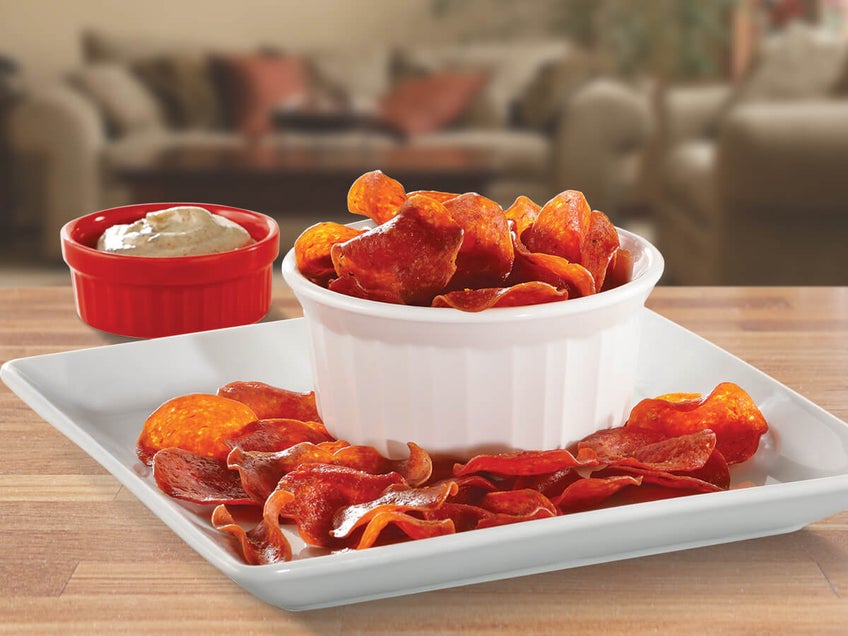 Pepperoni Crisps and Dip